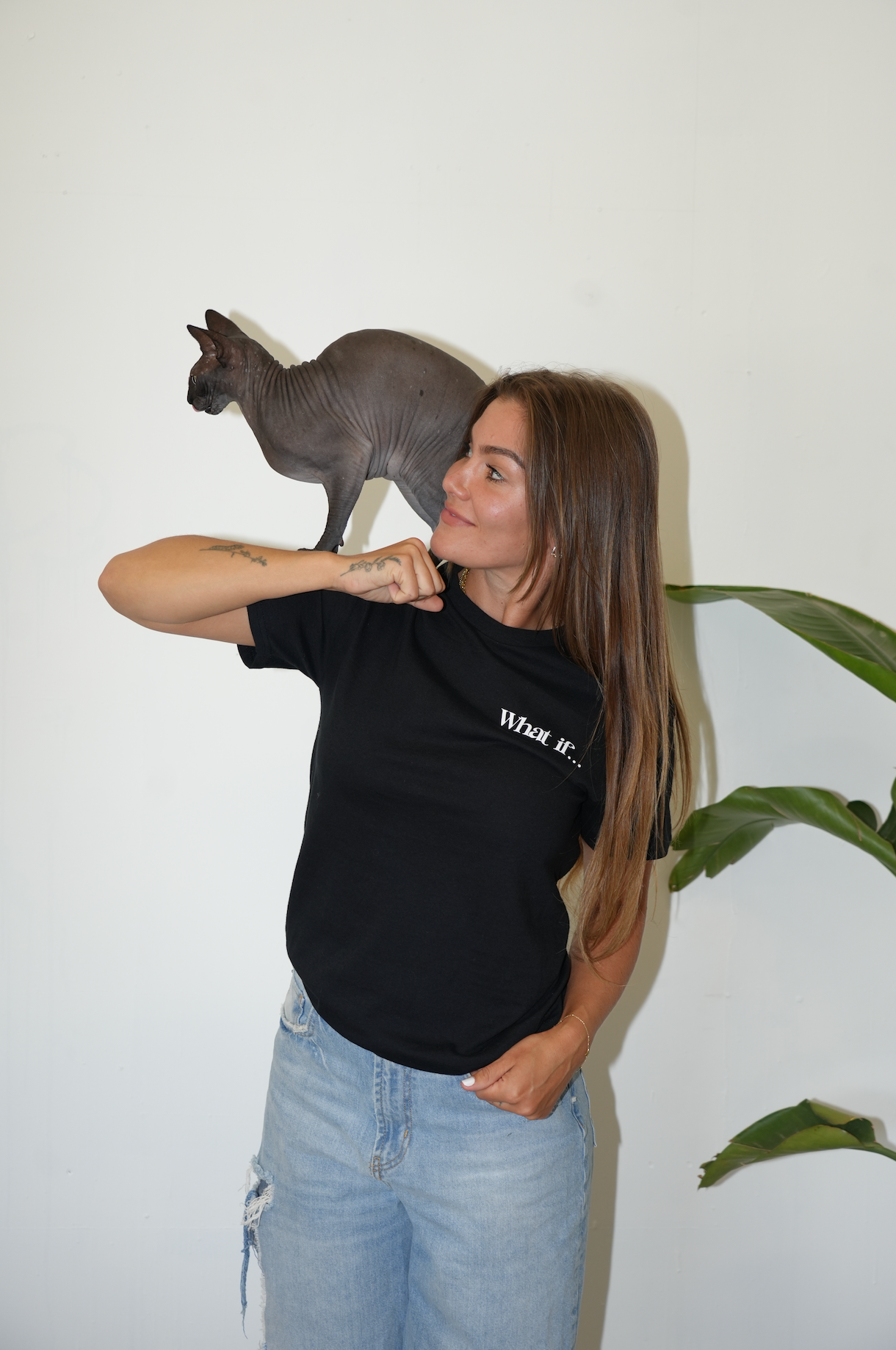 What if we cheered each other on...Short Sleeve- Black/White