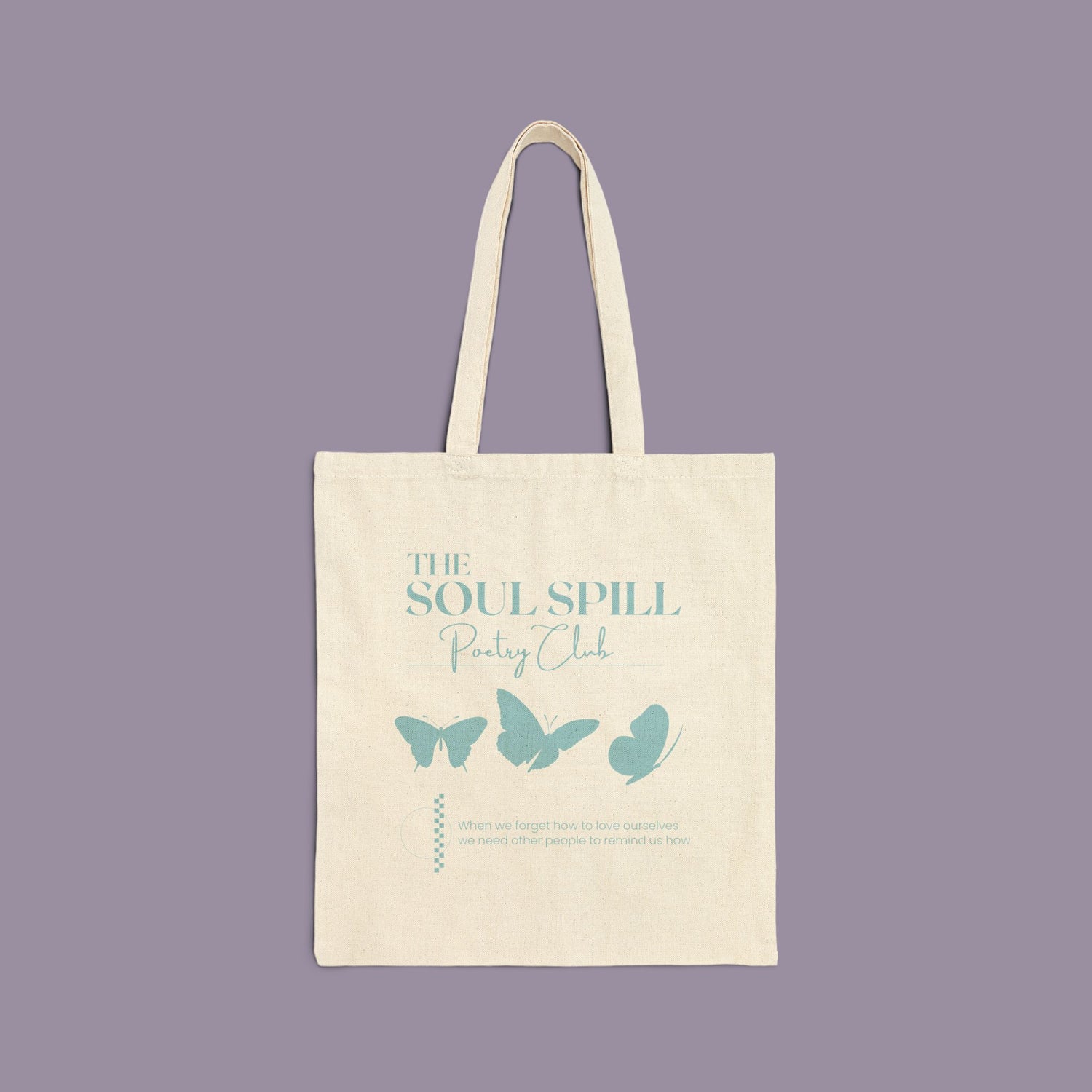 Poetry Club Tote - Pool