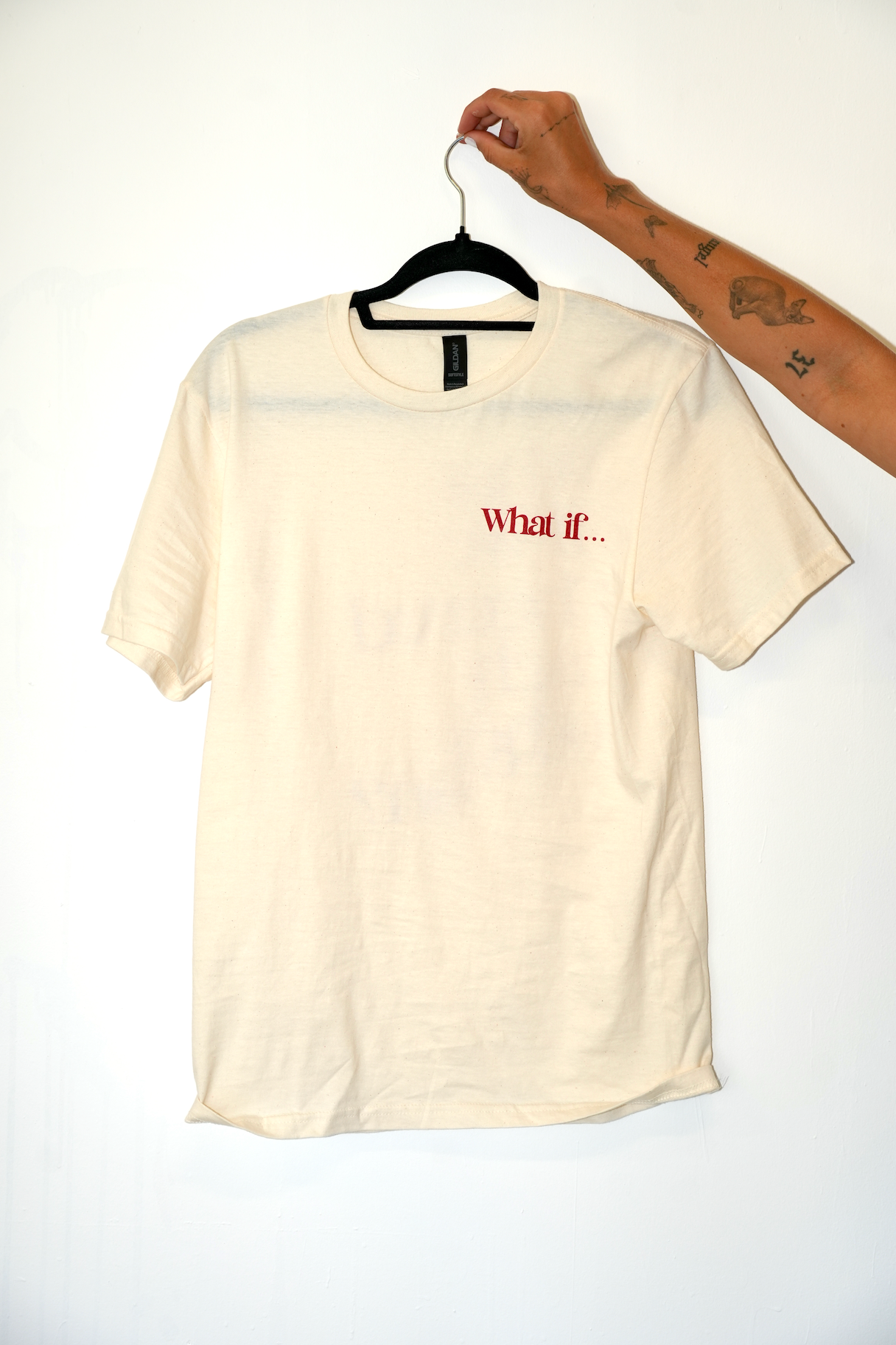 What if we cheered each other on...Short Sleeve- Natural/Antique Cherry